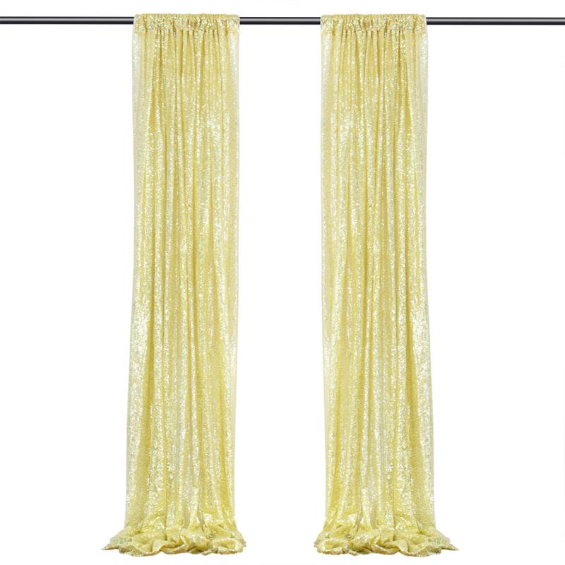 

CANXING 2 шт. 61 см * 243 см занавеска с блестками для свадьбы, дня рождения, Хэллоуина, вечерние украшения, фотография вживую шампанского