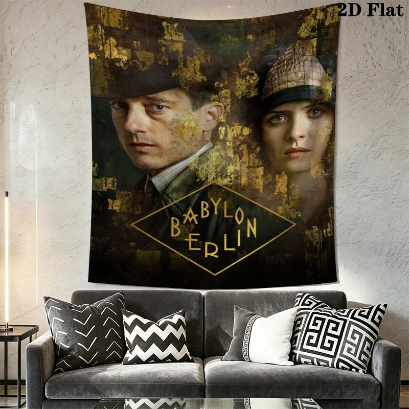 Arazzo Muro di Berlino Babylon Appeso Estetico alla Parete Coperta in Tessuto Stampato Arazzi Decorativi per Camera da Letto Soggiorno Arredamento Casa