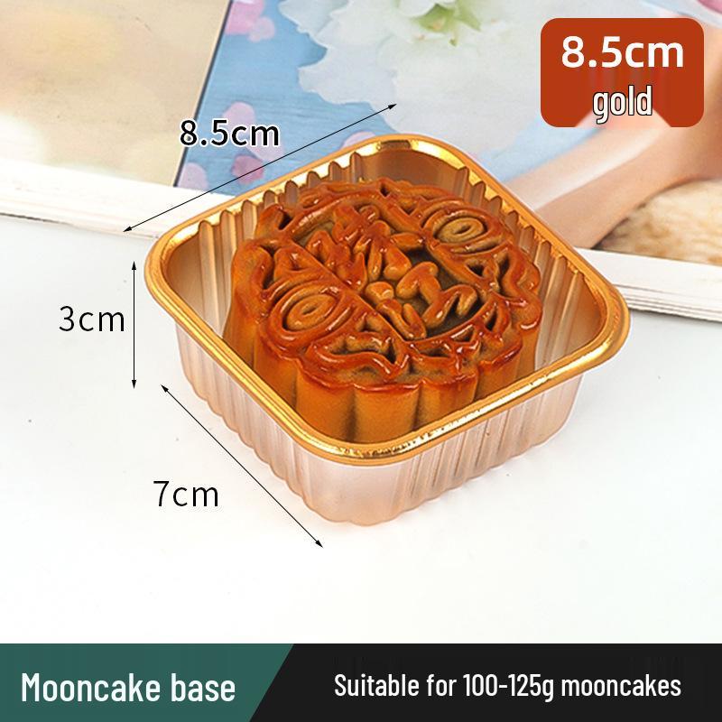 Golden Mooncake Blister Packaging: Salted Egg Yolk Pastry Tray with Mung Bean Cake Blister Box.