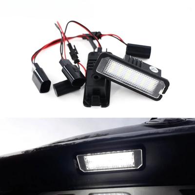 For VW Passat B6 CC Eos Golf 4 5 6 7 MK7 Polo Superb Lupo Scirocco Seat Leon Altea Ibiza LED License Number Plate Light Lamp