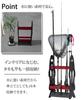 FINE JAPAN Rod Stand RS-8122 RD Black x Red 44cm x 25cm x 80cm