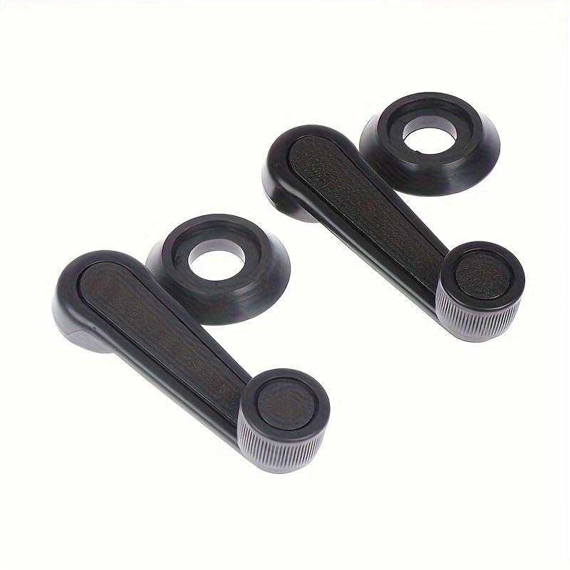 Maniglia per Finestrino Auto in Plastica Resistente - Facile Installazione Montaggio Anteriore, Compatibile con la Maggior Parte dei Veicoli, Superficie Non Rifinita, Alzacristalli Manuali