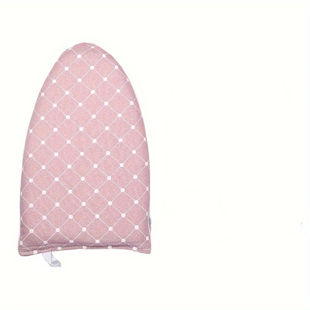 

1 шт. Клетчатая мини-гладильная доска и сетка для глажки с термоизоляцией, портативная пластиковая ручная доска для рукавов для воротника, манжет и D розовый
