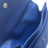 Used PRADA Saffiano Leather Bi-fold Wallet Blue