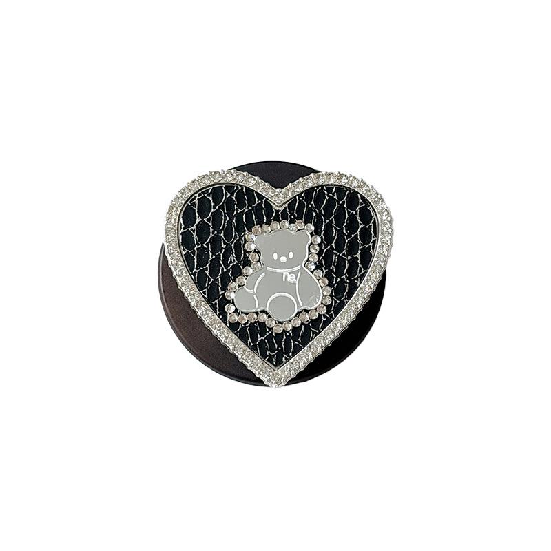 Korean-Style Heart-Shaped Magnetic Phone Holder Stand for Women