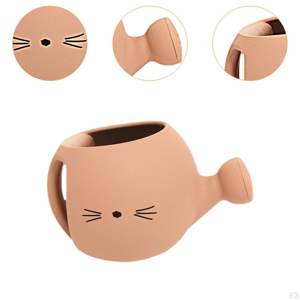 Watering Can for Kids Flower Bed Pot Office Boys Indoor Outdoor Orange