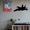 Stunning 1pc Aesthetic Wall Decoration! Retro Metal Hanging Ornament. Jet Fighter Wall Art. Metal Wall Sign. Coffee Sign. Art.