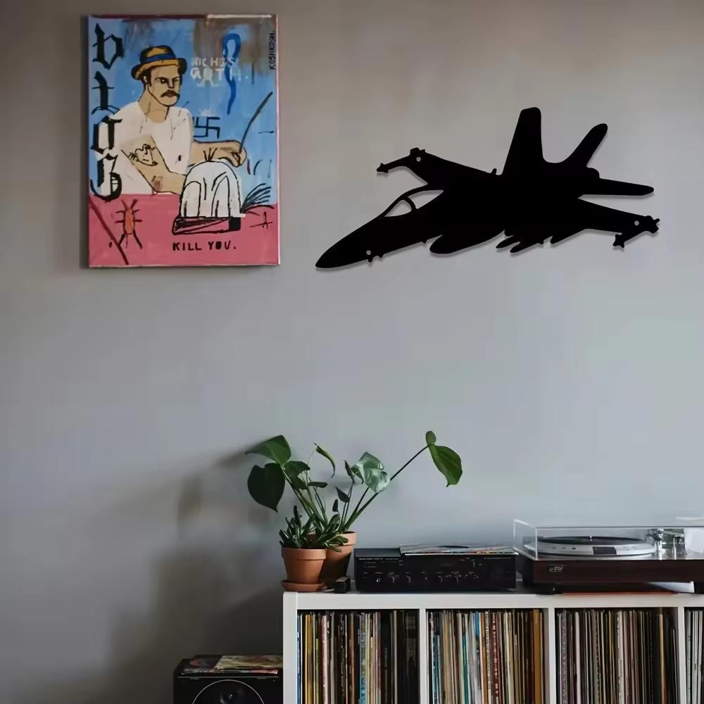 Stunning 1pc Aesthetic Wall Decoration! Retro Metal Hanging Ornament. Jet Fighter Wall Art. Metal Wall Sign. Coffee Sign. Art.