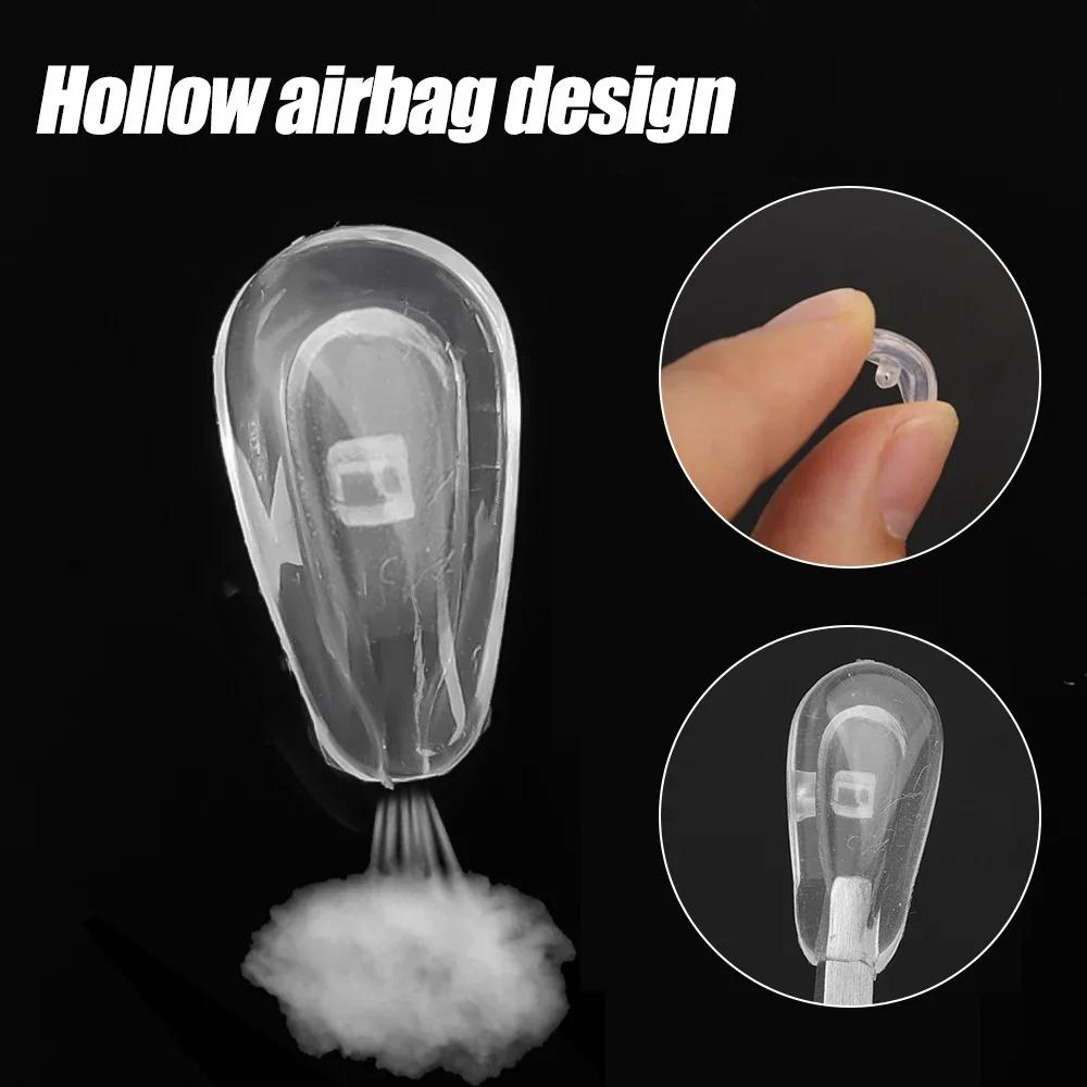 Eyeglasses Nose Pads with Screwdriver Soft Oval Silicone Air Chamber Glasses Anti-slip Nose Pad Screw Replacement Repair Tools