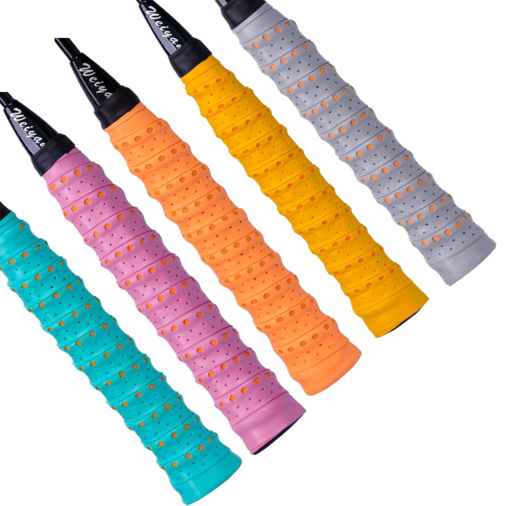 5pc Sweat-Absorbing Anti-Slip Racket Handle Grip Tape For Tennis Badminton Squash Durable Racket Handle Wrap Improve Grip Comfor