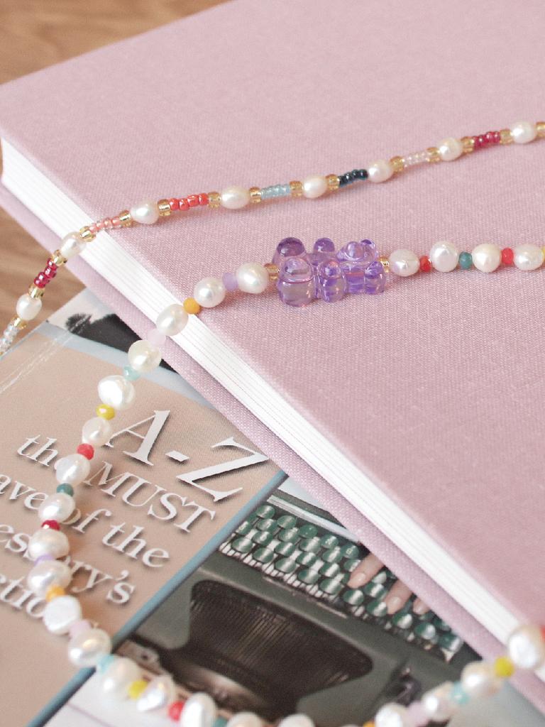 Rita Monica Bear Beads Pearl Necklace