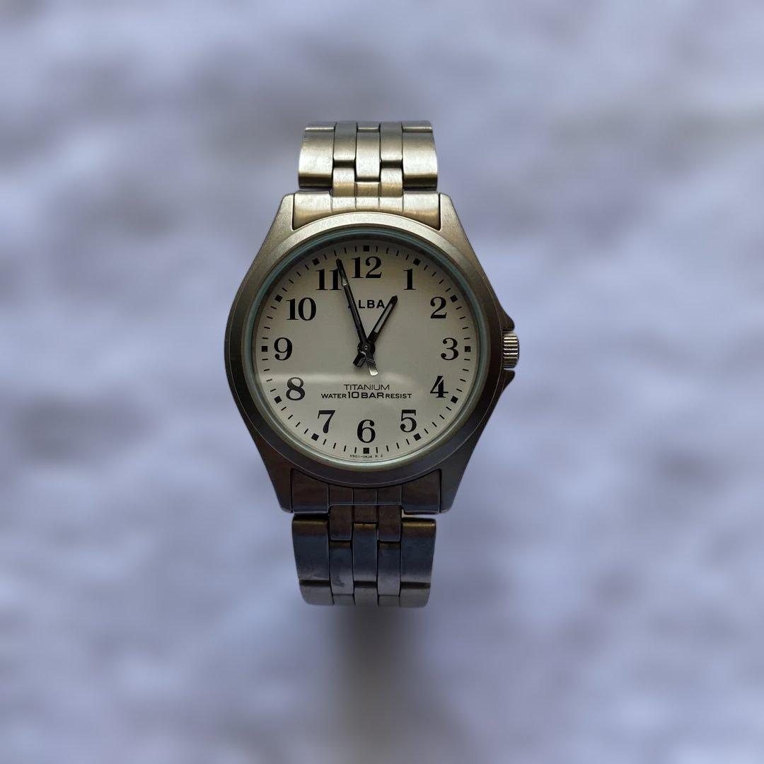 ALBA titanium watch 10 ATM water resistant