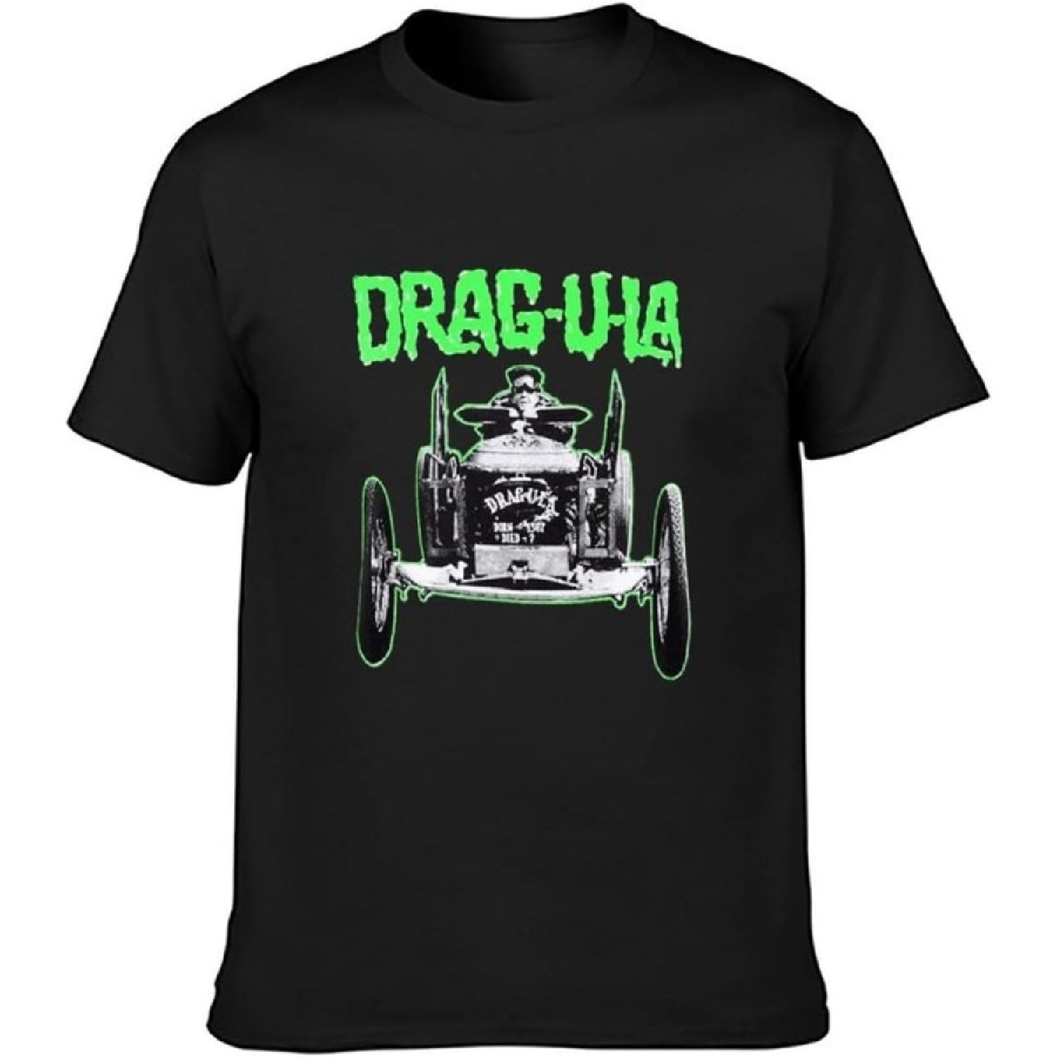Herman Munster Dragula Horror Goth Vintage Unisex T-Shirt Printed Tee Graphic Top Men T-Shirt Black S
