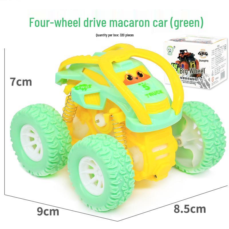 Macaron Inertial Tumbling Off-Road Toy Car for Kids