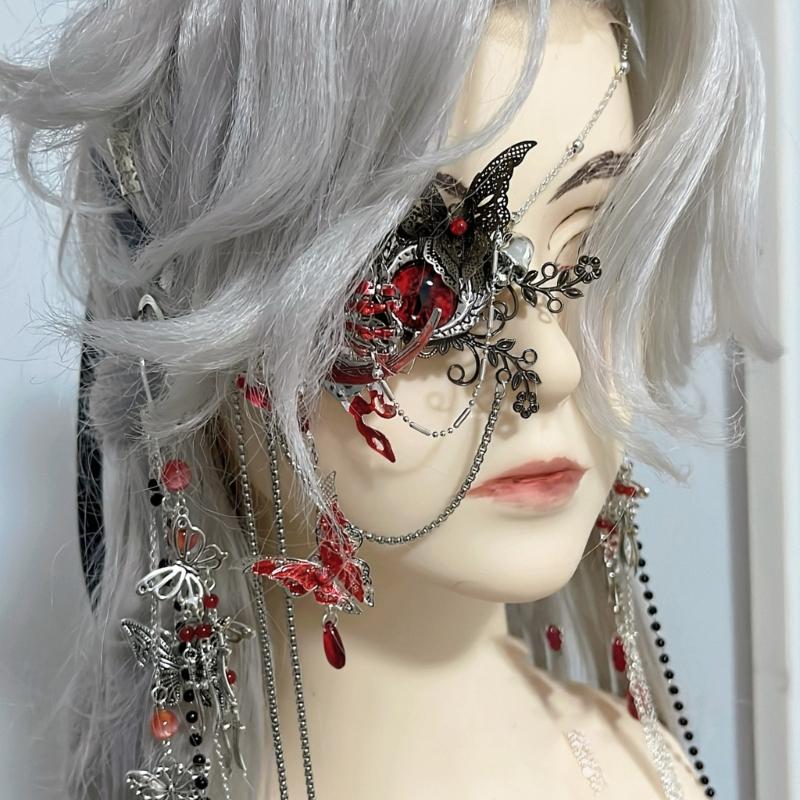 Stylish Butterfly Feather Mask With Alloy Frame Offering Comfortable For Costume Parties Themed Night