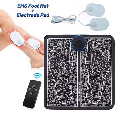 Electric EMS Foot Massage Pad Electric Muscle Stimulation Foot Massager USB Charging Portable Folding Massage Pad