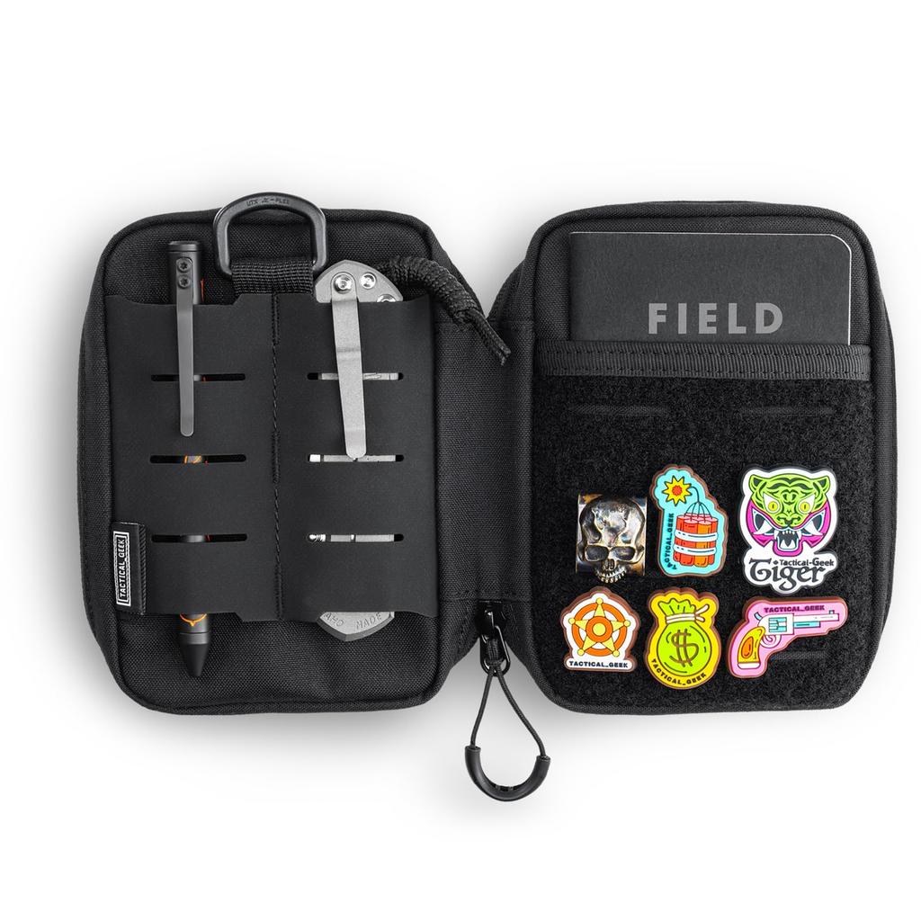 TACTICAL GEEK Block EDC Kompakte Hüft-EDC-Tasche Molle Werkzeug Bequeme Werkzeug-Organizer-Tasche für Nylon Daily Utility Werkzeug-Organizer Schwarz E3.0 Tasche,