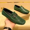 Fashion Leather Men's Casual Shoes Luxury Brand Mens Loafers Slip On Driving Shoes All-match Men Flats Fashion Men Designer Dress Shoes