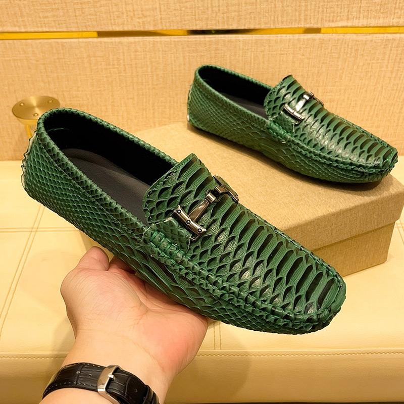Fashion Leather Men's Casual Shoes Luxury Brand Mens Loafers Slip On Driving Shoes All-match Men Flats Fashion Men Designer Dress Shoes