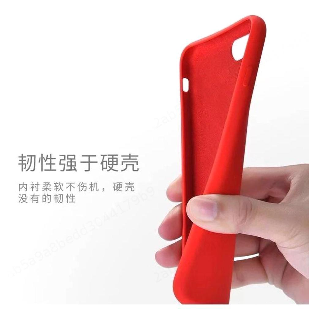 Buy Liquid Silicone Phone Case Iphone 7 8 X XR Solid Color with Flag ...