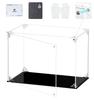 COOLTAKU Figure UV Magnetic Magnetic Front Collection More Assembled Acrylic Display Stain Cleaning Cloth Figure Storage 35 x Depth 25 x Height Black
