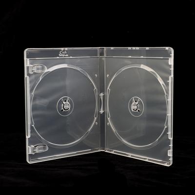 1 ks plastový jedno/dvojitý/3/4dílný disk CD herní pouzdro zesílený CD DVD disk ochranný úložný box organizér