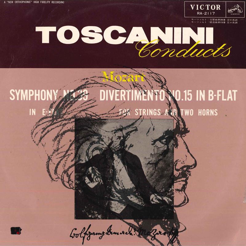 

LP Record ARTURO TOSCANINI/NBC SYMPHONY ORCHE - Mozart/Symphony No.39 In E Flat Maj RA2117 VICTOR - Japan Classical Used
