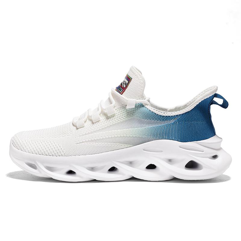 Men's Sports Running Black Jogging Shoes Casual Sports Shoes Outdoor Breathable Mesh Lightweight Shock-absorbing Tennis Shoes