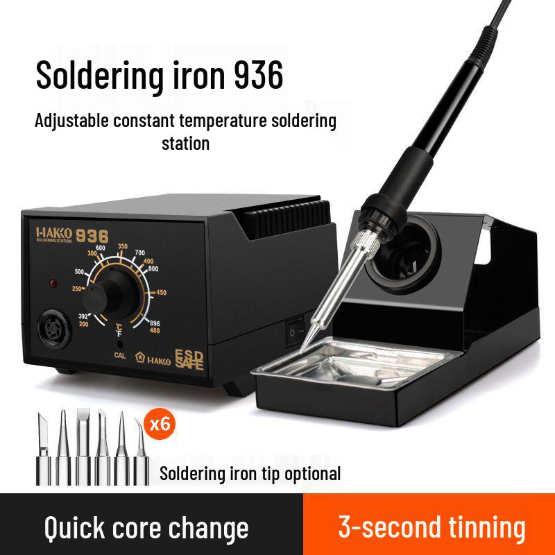 936 Adjustable Temperature Electric Soldering Iron Set - 60W Industrial Maintenance Welding Station