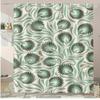 Cute Fox Flower Washable Dirt-Resistant Shower Curtain Shower Head Waterproof Polyester Bath Curtain For Home Decor Accessories