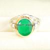 Emerald Oval Cut Gemstone With 925 Sterling Silver Ring For Men's #B22 JL375671263038
