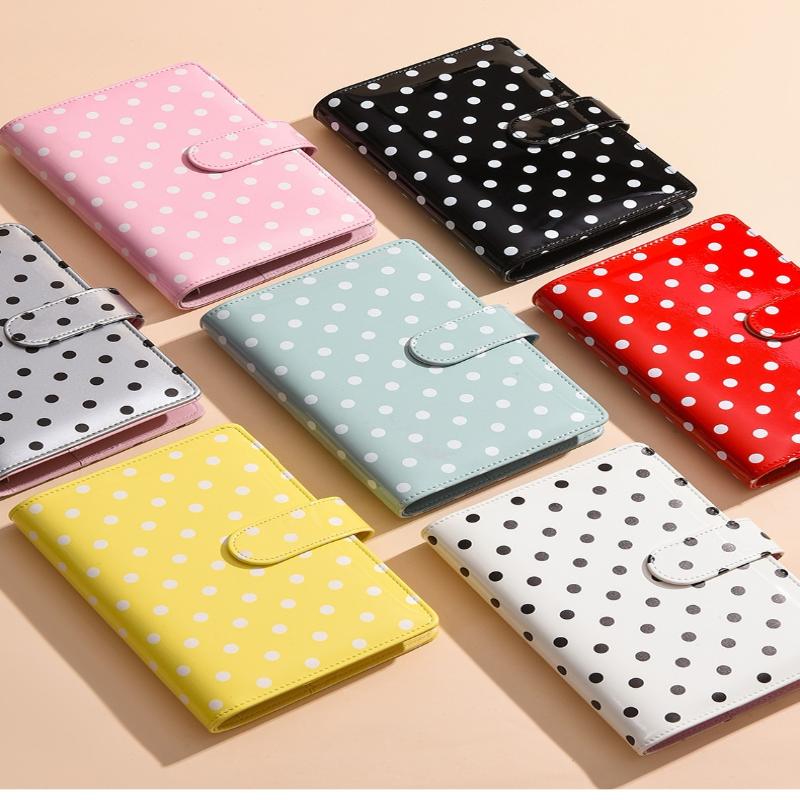 New A6 Pu Leather Notebook Binder Refillable 6 Ring Budget Binder For A6 Filler Paper, Loose Leaf Personal Planner Binder Cover