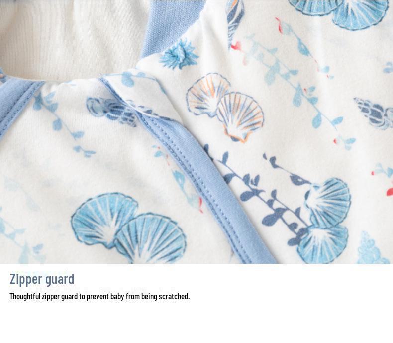 Newborn Anti-Kick Split Leg Sleeping Bag - Thick, Padded, and Zippered for Autumn and Winter