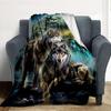 Wolf Pack Flannel Blanket Throw Blanket Soft Warm Sofa Bed Camping Home Decor Unique Christmas Gift C9261401