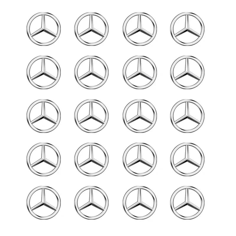 13mm Car Remote Key Sticker Emblem Decal For Mercedes Benz AMG W211 W212 W166 W167 W117 W247 W176 W204 W203 W205 W140 X253 W210