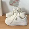 Milk Fufu Hong Kong Style Versatile Student Little White Shoes 2025 Autumn New High-value Campus Heightening Sports Board Shoes