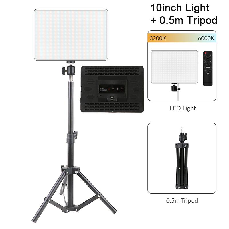 11inch 11inch LED Video Light Panel EU Plug 1111K-6111K Photography Lighting Remote Control For Live Streaming Photo Studio Lamp