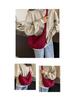 Spring Nylon Pleated Crossbody Shoulder Bag: Women's Lightweight Casual Dumpling Bag in Matching Colors
