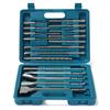 17 Pcs Drill Bits And Chisel SDS Plus Rotary Hammer Bit Masonry Set In Storage Case New