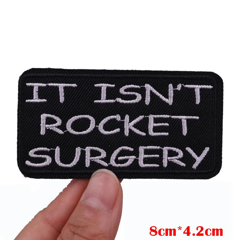Hats Jeans Embridered DIY Letter Slogan Embroidery Sew Patch Iron On Patches For Clothing Thermoadhesive Patches Jackets DIY