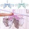 24 Clips Dobrável Secador de Roupas Cabide Rotativo À Prova de Vento Meias Roupas Íntimas Secador de Rack Armazenamento Doméstico Lavanderia Rack Novo Dropshipping