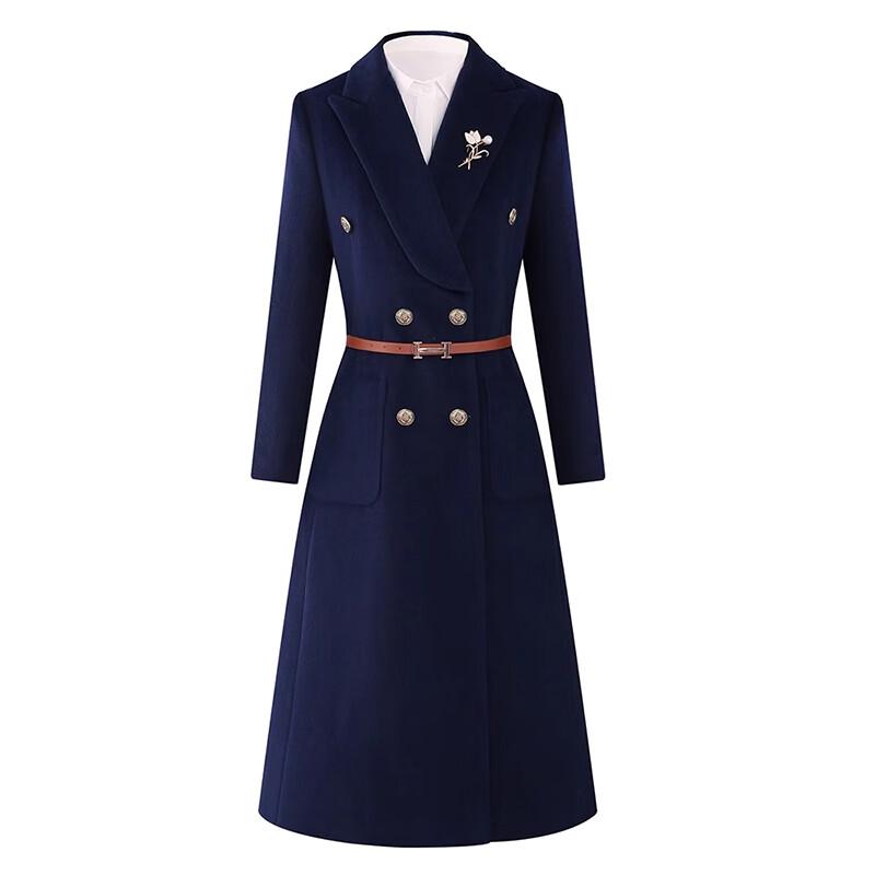 

Troloman Women s Padded Wool Blend Double-Breasted Coat 3XL