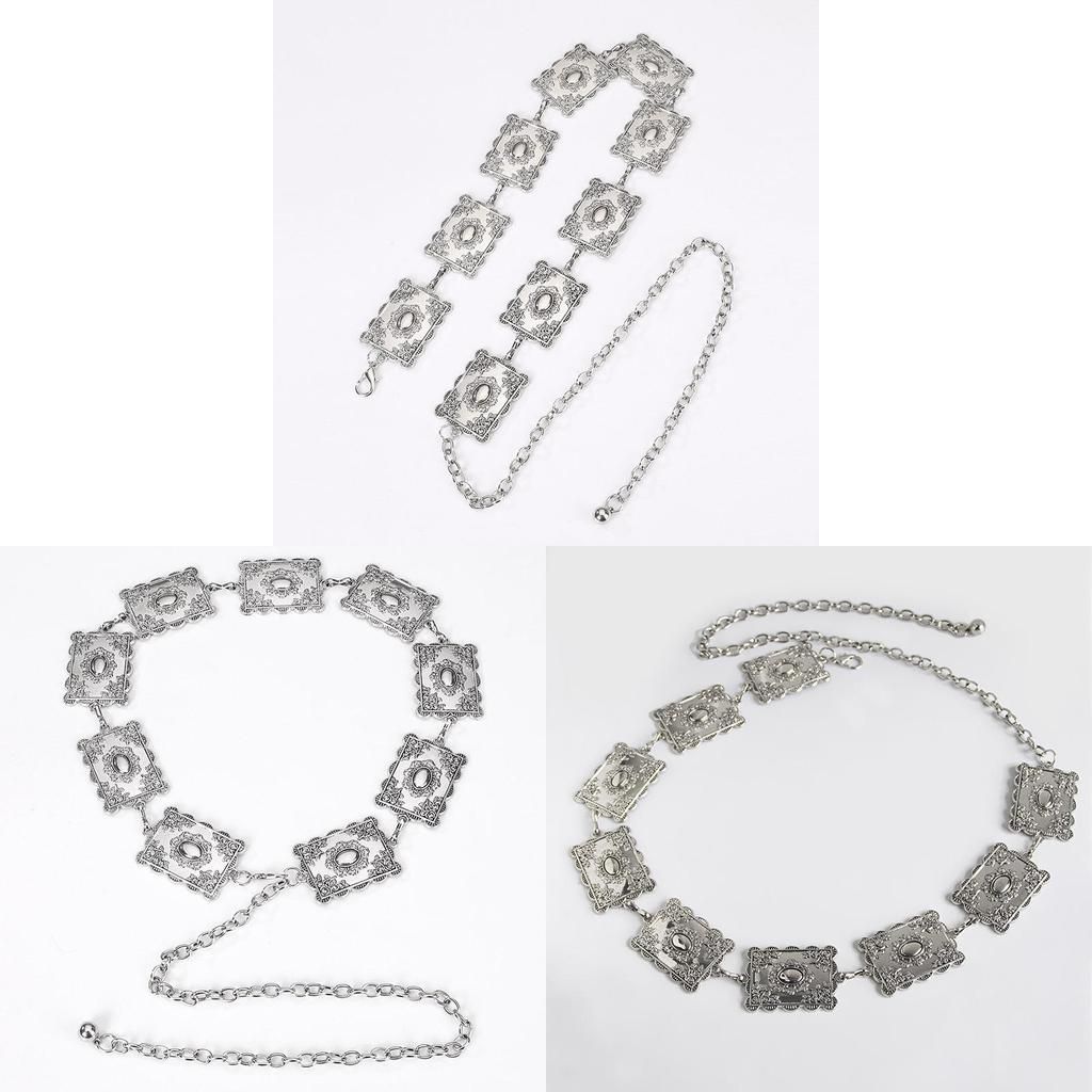Damen Metall-Hüftkette Mit Vintage-Schnitzerei Für Sommer-Modeaccessoires