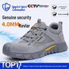 Blue Gull Shield Men's Four Seasons Anti-Smash, Anti-Puncture, 10KV Insulated, Wear-Resistant, Comfortable Safety Work Shoes