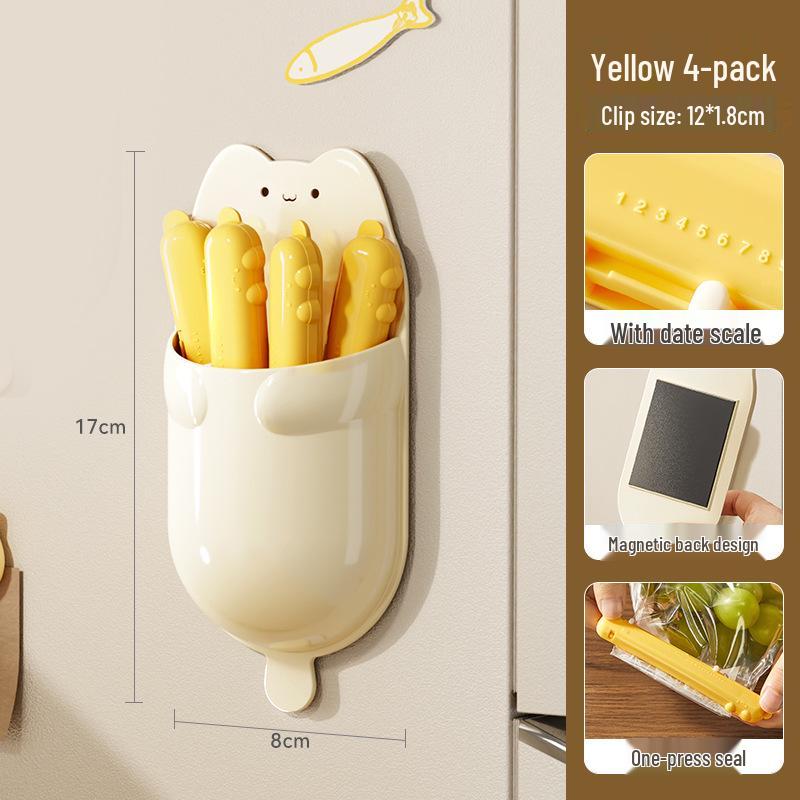 He Dou Magnetic Food-Grade Bag Sealing Clip for Snacks