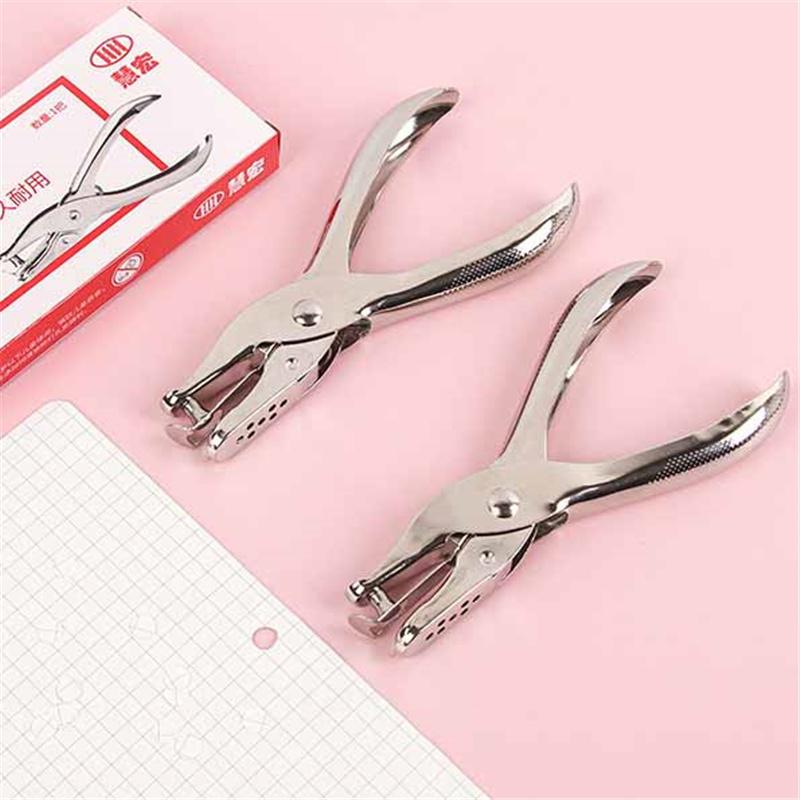 Metall Einlochstanzer Schwerlast Manueller Papierlocher für Binderblätter Schul- & Bürobedarf Handheld Locher