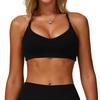 Women's Sports Bra Seamless Fitness Yoga Top Stretchy Supportive Workout Running Athletic Activewear