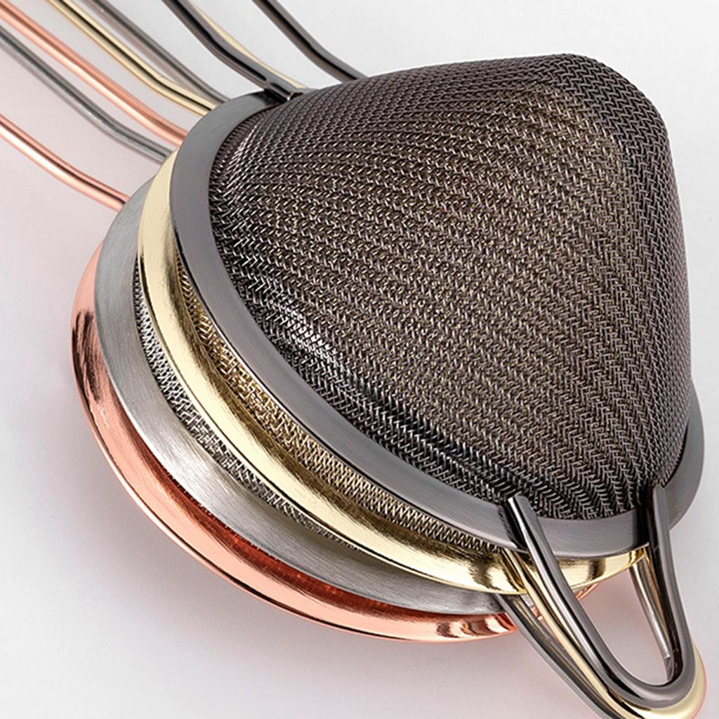 304 Stainless Steel Mesh Strainer Fine Tea Strainer with Long Handle Colanders Mesh Strainers Sieve for Cocktail Coffee Flours