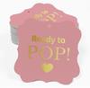 Inkdotpot Real Gold Foil Ready To Pop Baby Shower Tags Favor Bracket Shape Hang Pack Of 100 Paper