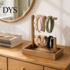 Space Saving Organizer Wooden Headband Holder Organizer, Large Capacity Storage Box, Dormitory Desk Multi Purpose Container, for Hair Accessories And